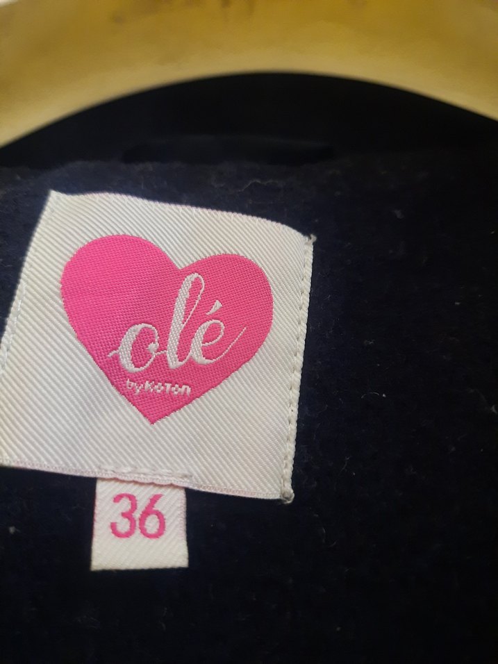 Düğmeli Lacivert Midi Kadın Kaban - Görsel 4