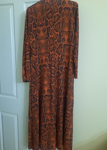 Yılan Desenli Uzun Bohem Elbise - Görsel 3