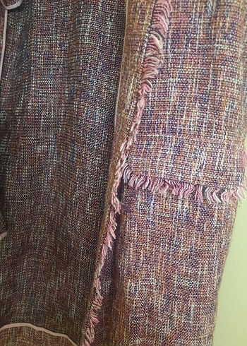 Mor Uzun Kadın Yelek - Görsel 3