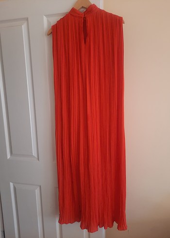 Parlak Pilili Uzun Kadın Elbise - Görsel 2