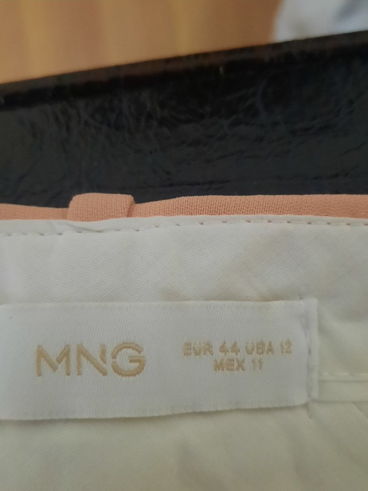 Pembe Pilili Midi Kadın Kumaş Pantolon - Görsel 4