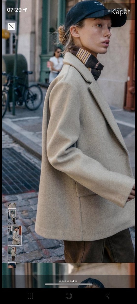 Bej Yün Kaban - Görsel 2