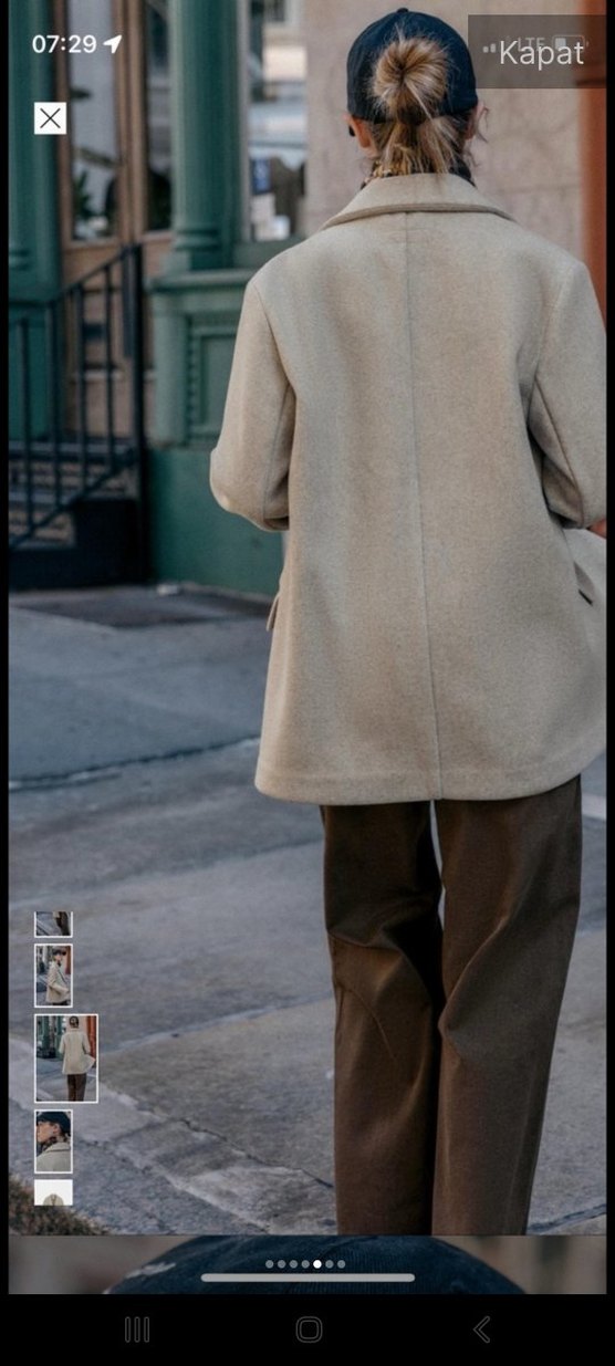 Bej Yün Kaban - Görsel 3