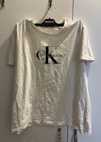 Calvin Klein Beyaz Kısa Kollu Tişört