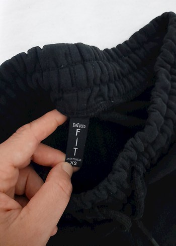 xs Beden Siyah Rahat Kesim Kadın Eşofman Altı