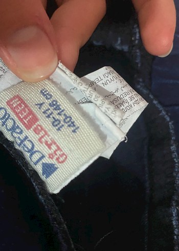10 Yaş Beden Mavi Elastik çocuk Denim Pantolon