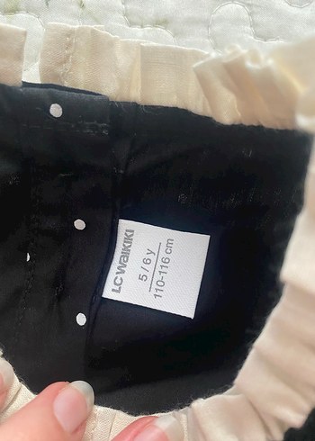 Puantiye Desenli Siyah Kız Elbisesi - Görsel 2