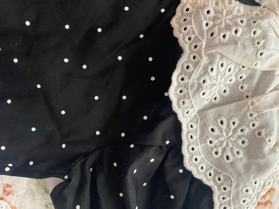 Puantiye Desenli Siyah Kız Elbisesi - Görsel 4