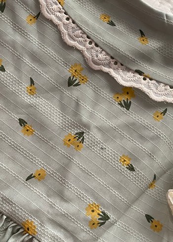 Nakışlı Fırfırlı Bohem Kız Elbisesi - Görsel 5