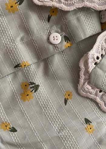 Nakışlı Fırfırlı Bohem Kız Elbisesi - Görsel 3