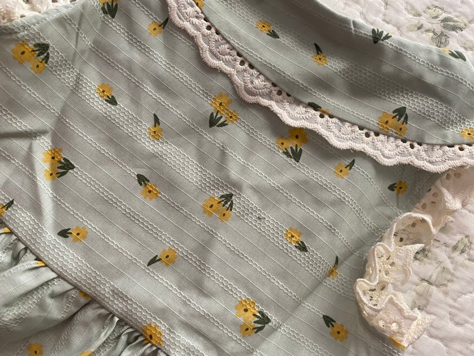 Nakışlı Fırfırlı Bohem Kız Elbisesi - Görsel 5