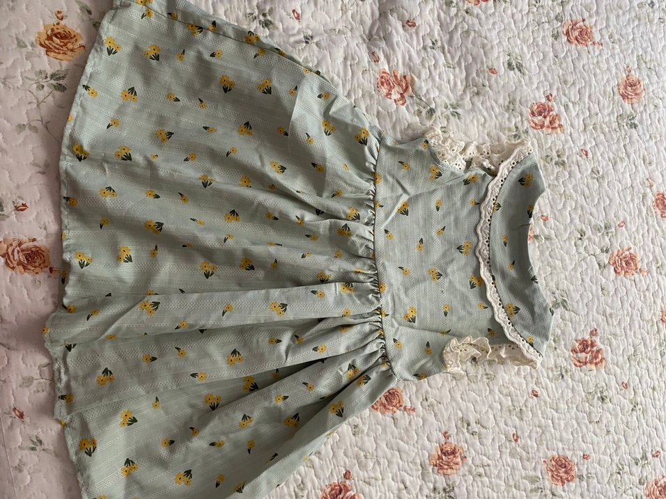 Nakışlı Fırfırlı Bohem Kız Elbisesi - Görsel 4