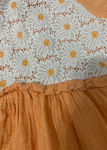 Papatyalı  Kız Çocuk Elbisesi - Görsel 2