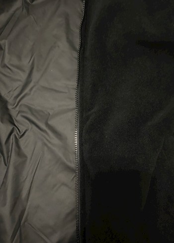 Siyah Kapüşonlu çift taraflı Kadın ceket - Görsel 8