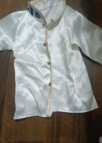 Zincir Detaylı Bohem Nakışlı bebek sünnet kıyafetleri - Görsel 2