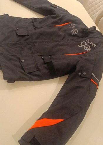 Gri Erkek Biker Tarzı Mont kurye mont - Görsel 2