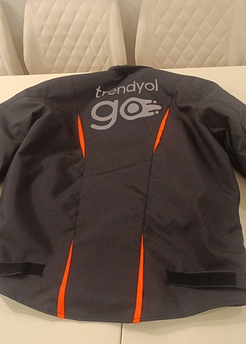 Gri Erkek Biker Tarzı Mont kurye mont - Görsel 3