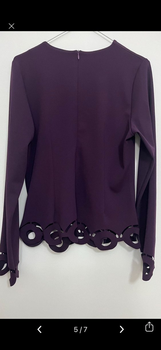 Mor renk bluz - Görsel 2