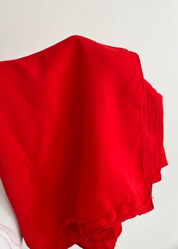 Kırmızı Şal Eşarp - Görsel 3