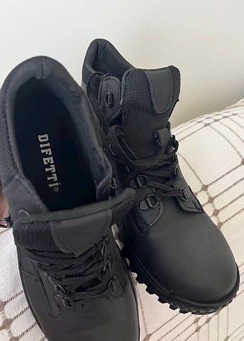 Siyah Bağcıklı Kadın Erkek Bot - Görsel 7