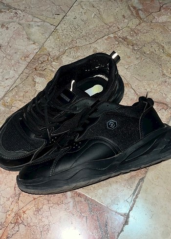 Siyah Bağcıklı Kadın Spor Ayakkabı - Görsel 8