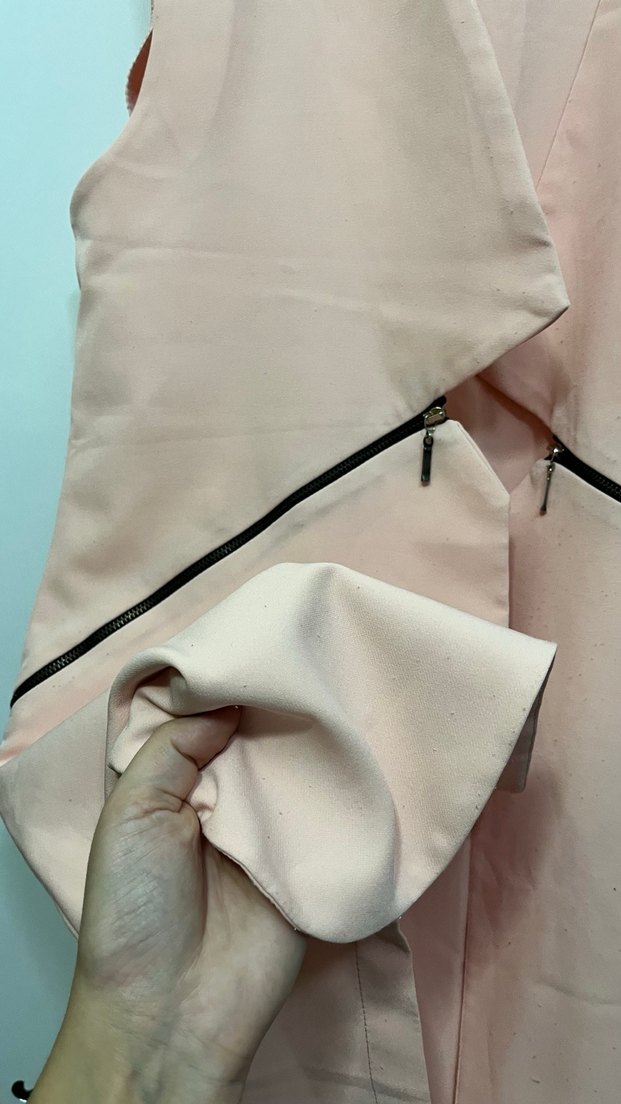 Pudra Kadın Uzun yelek - Görsel 2