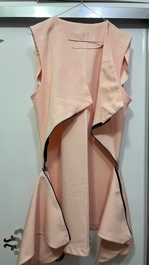 Pudra Kadın Uzun yelek - Görsel 4