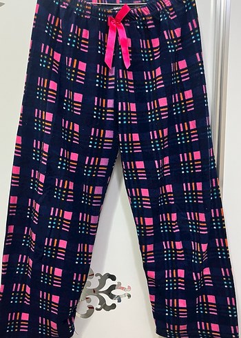 Pembe Kelebek Nakışlı Düğmeli polar pijama takımı - Görsel 5