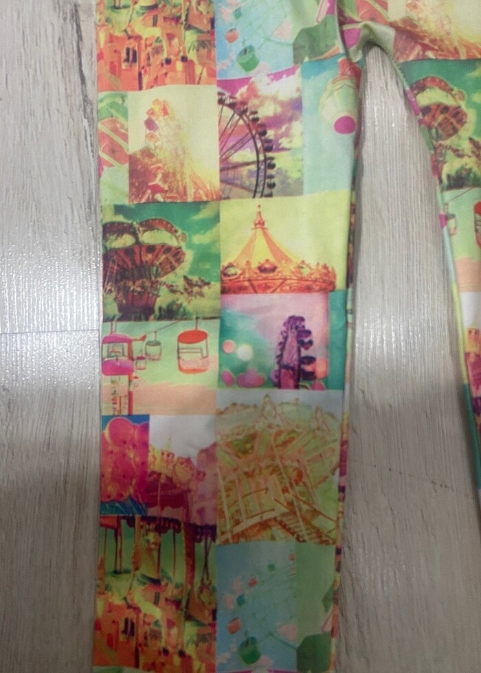 Penti çok renkli şık tayt - Görsel 2