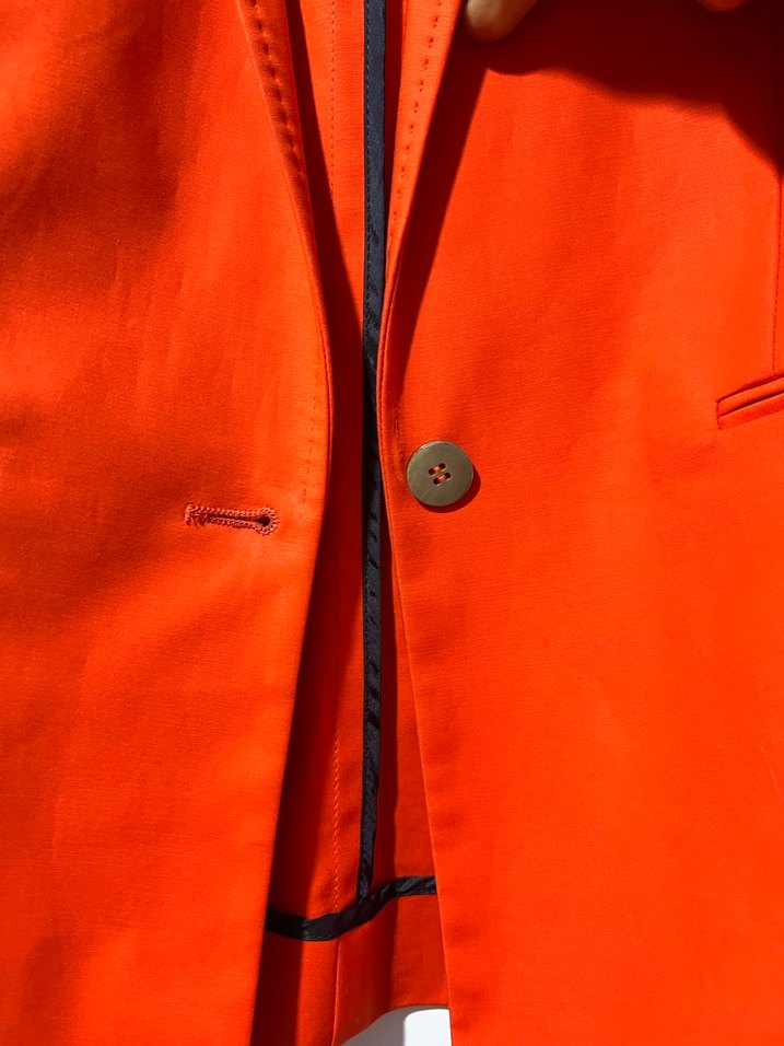 Network kırmızı mercan Düğmeli Blazer Ceket - Görsel 2