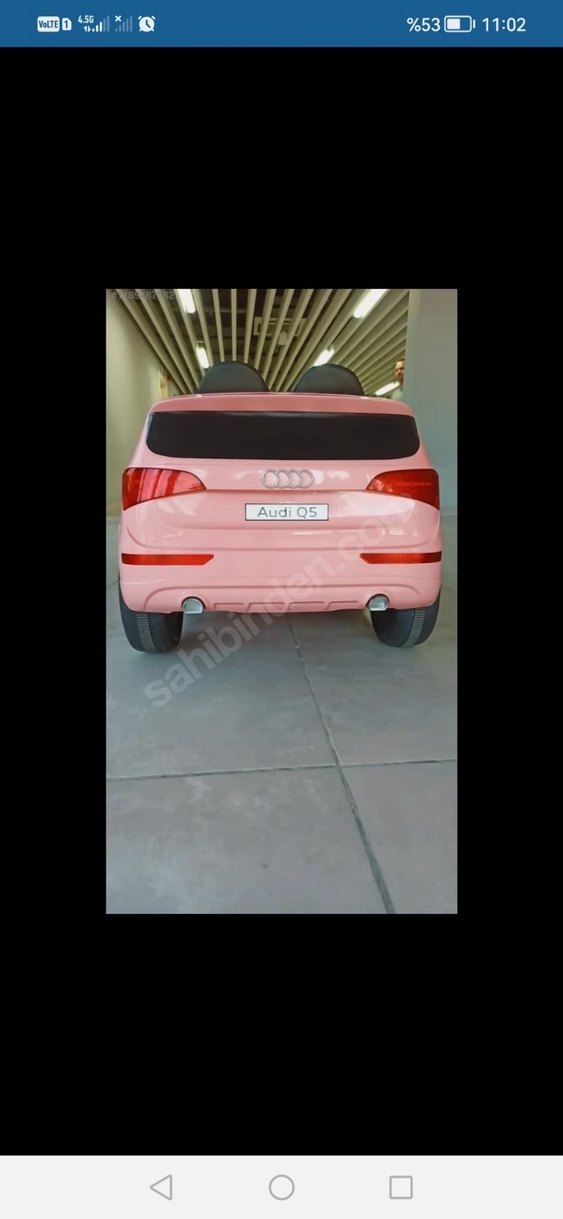 Pembe Audi Q5 Elektrikli akülü Araba - Görsel 2