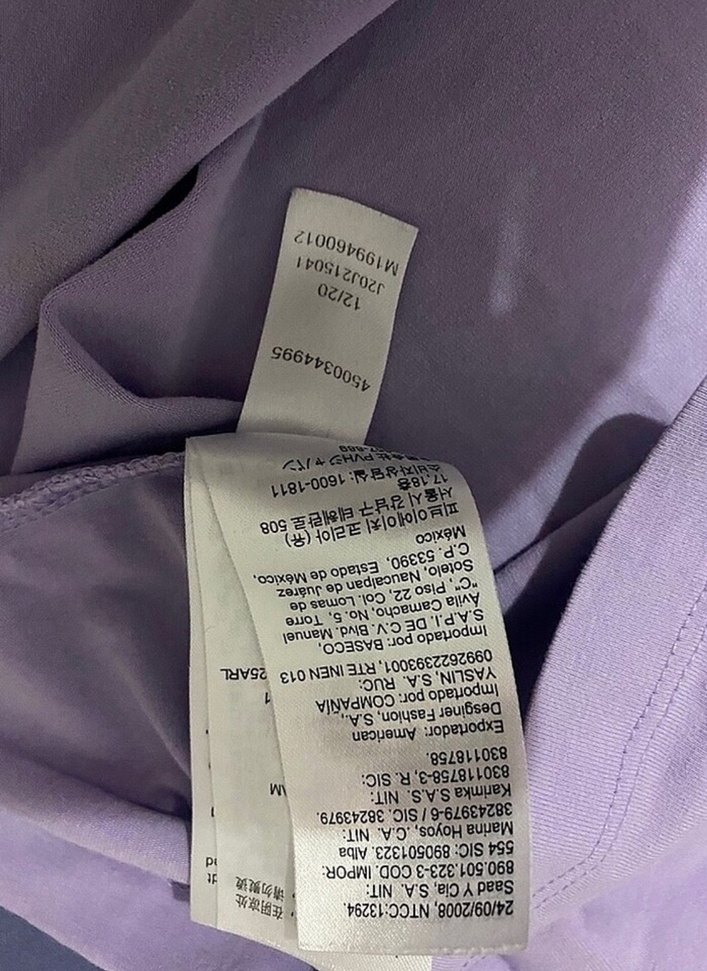 Calvin Klein V Yaka Mor Pamuklu Tişört - Görsel 2