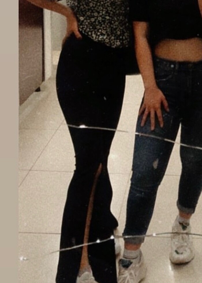 Yırtmaçlı İspanyol Paça Tayt - Görsel 3