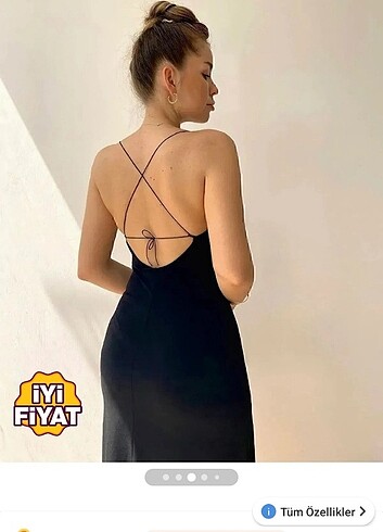 Siyah mini elbise 