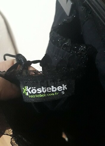 Diğer Siyah mini gotik elbise