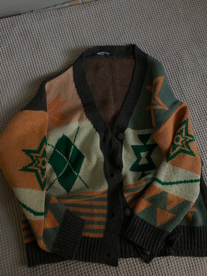 Oversıze hırka - Görsel 4