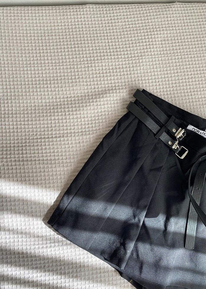 Pileli mini etek - Görsel 5