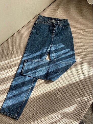 Mom jean kot pantolon