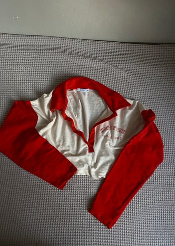 Oversıze crop sweat