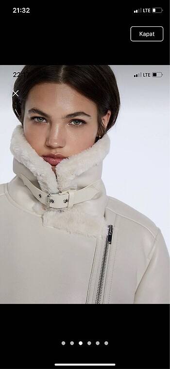 m Beden Stradivarius Biker Ceket