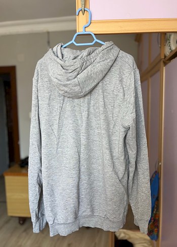 Diğer NASA Baskılı Gri erkek Sweatshirt