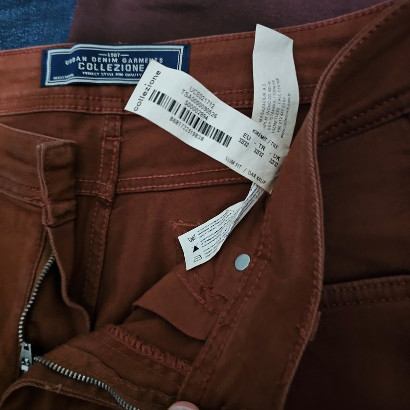 pantolon lcwaikiki koton defacto mavi kot - Görsel 2