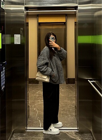 Hm gri bomber ceket