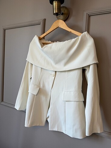 Diğer Kayık yaka blazer