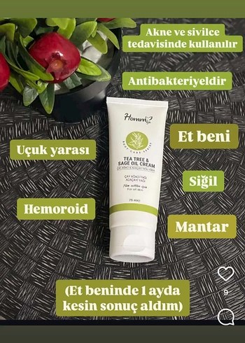 Hommi Çay Ağacı Yağı El Kremi 75 ml