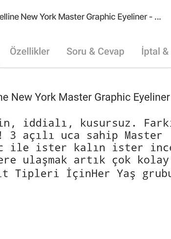 Maybelline Siyah Renk eyeliner - Görsel 3