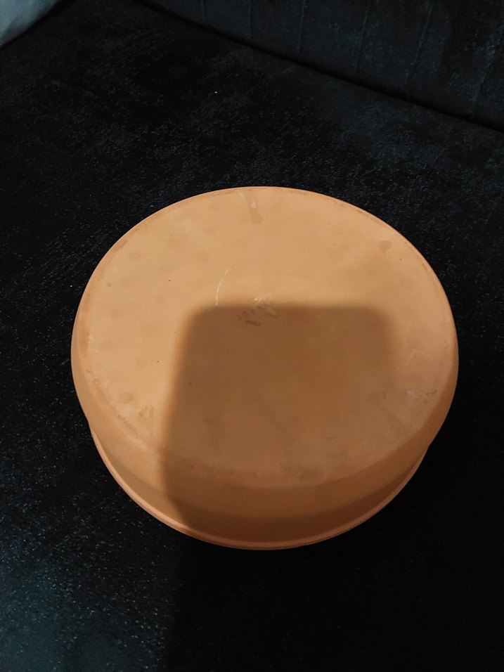 Koyu Bej Yuvarlak Saklama Kabı - Görsel 2