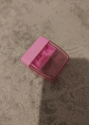 Pastel Pembe Çiftli Kalemtraş - Görsel 2