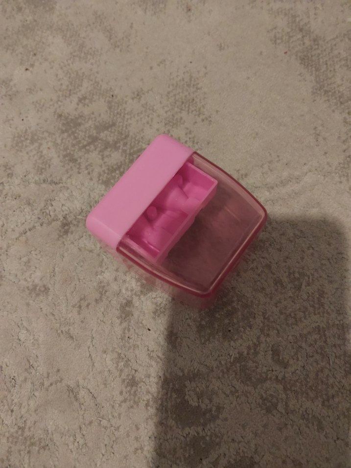 Pastel Pembe Çiftli Kalemtraş - Görsel 2