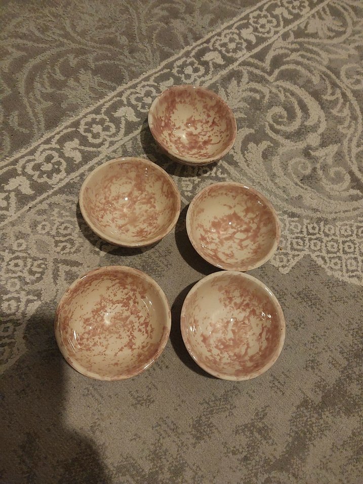 Bej desenli 5 parça küçük kase seti - Görsel 2